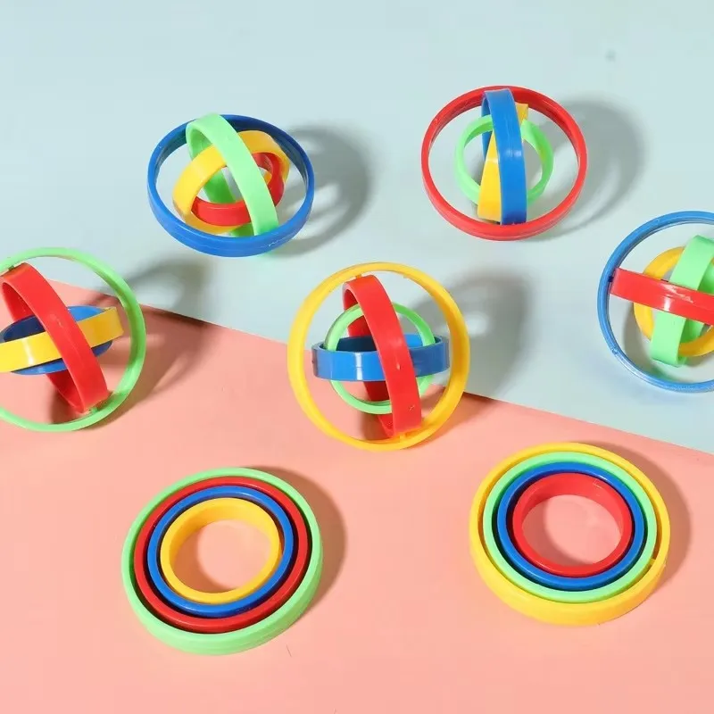 Gyroscope à cardan en plastique pour le bout des doigts, originalité, loisirs, inertie, boule universelle, décompression du bout des doigts, jouets d'intelligence magique