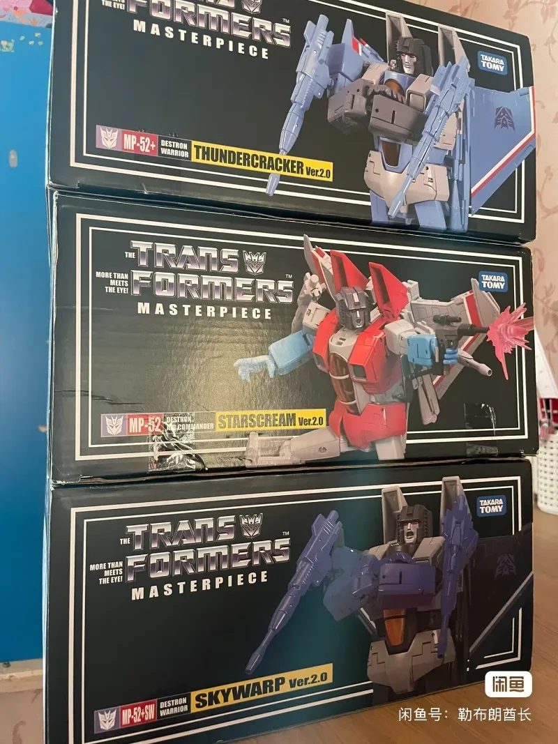TAKARA TOMY Transformers Masterpiece Mp52 Starscream Skywarp THUNDERCRACKER Ver.2.0 แฟนตาซีFigurinesหุ่นยนต์เครื่องประดับของเล่น