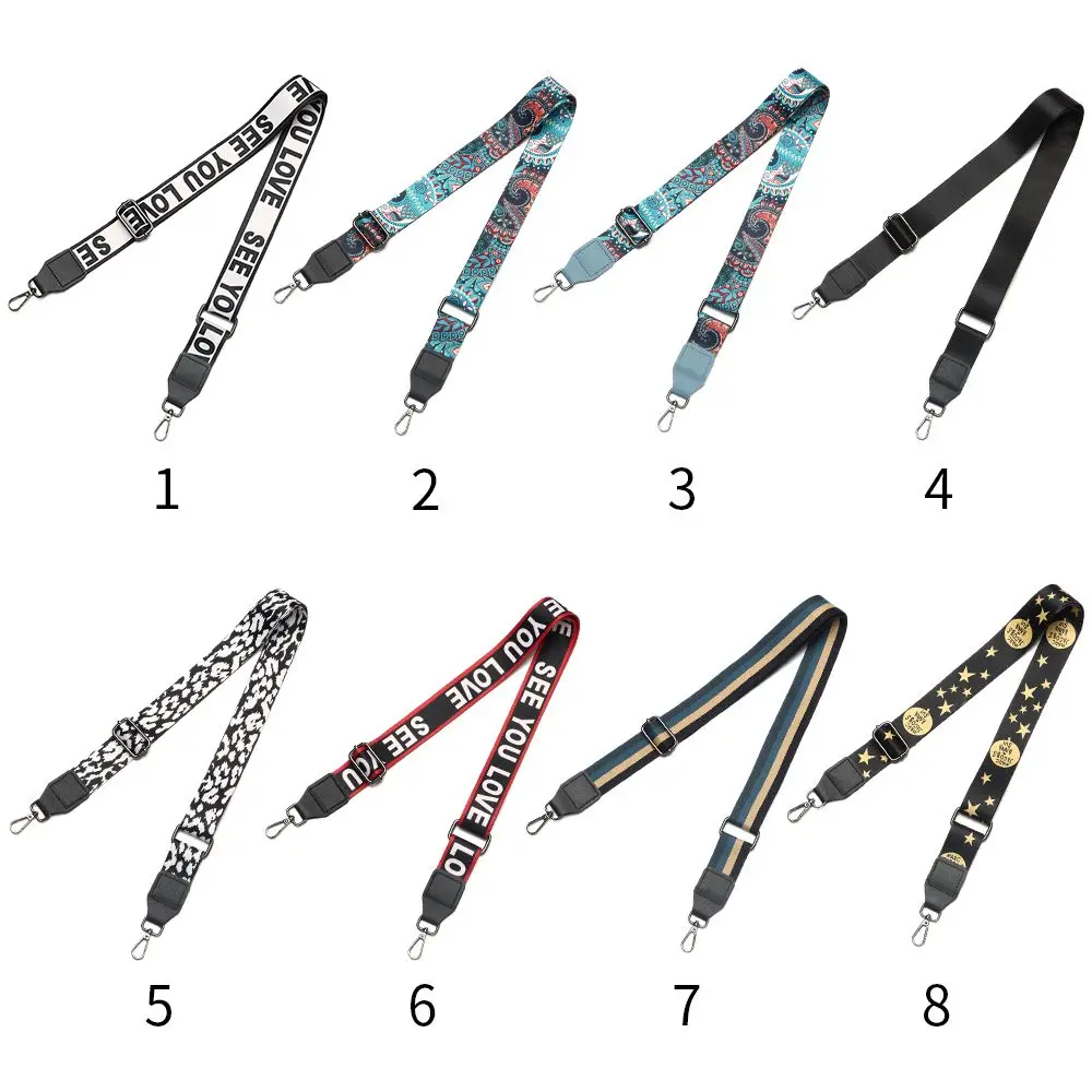 Ampla Substituição Nylon Shoulder Bag Strap, Colorido Bolsa Cinto, Moda