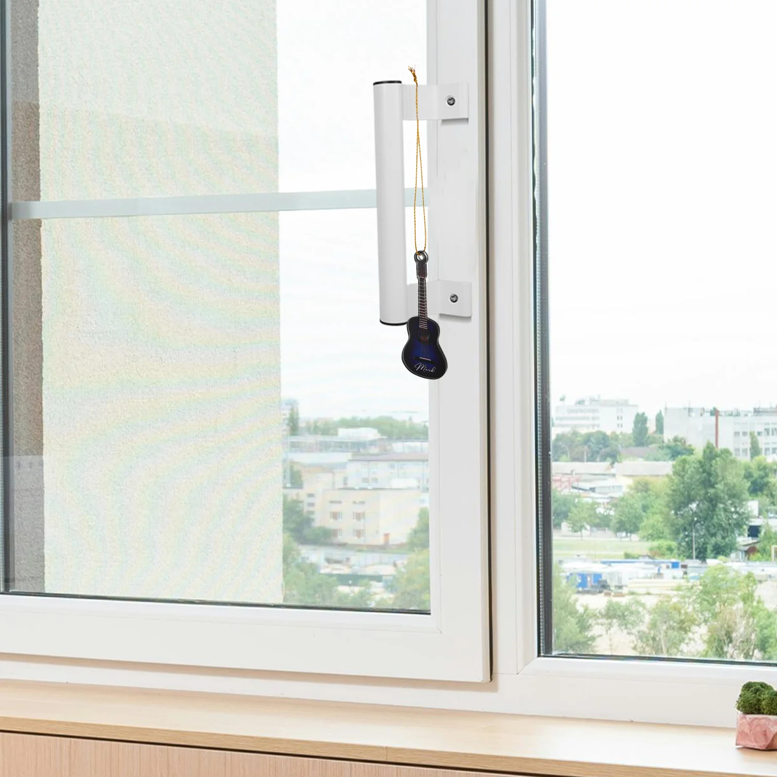 

10Pcs Xmas Miniature Guitar Hanging Decors Small Acoustic Instruments for Christmas Tree Party Accessories Mini Acoustic Guitar