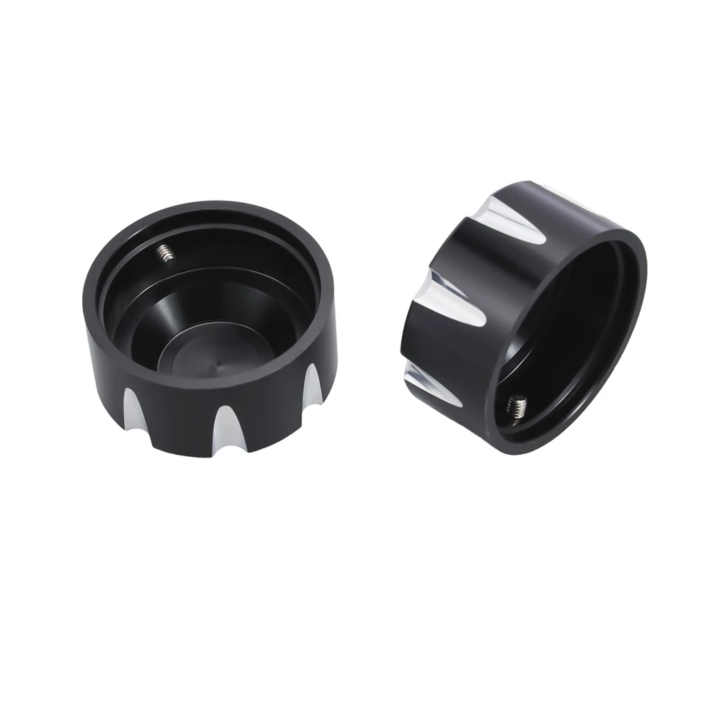 Pair Black Front/Rear Axle Nut Cover Caps for Can-Am Spyder F3 RT ST GS/RS All Models 2008-Up Three Wheels Accessories