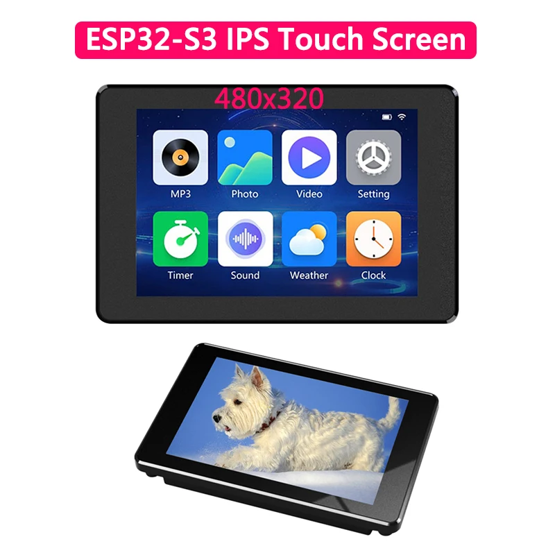 

ESP32 MCU 3.5 Inch IPS Capacitive Touch Screen 480x320 8M PSRAM 16M FLASH Arduino LVGL Development Support WiFi Bluetooth