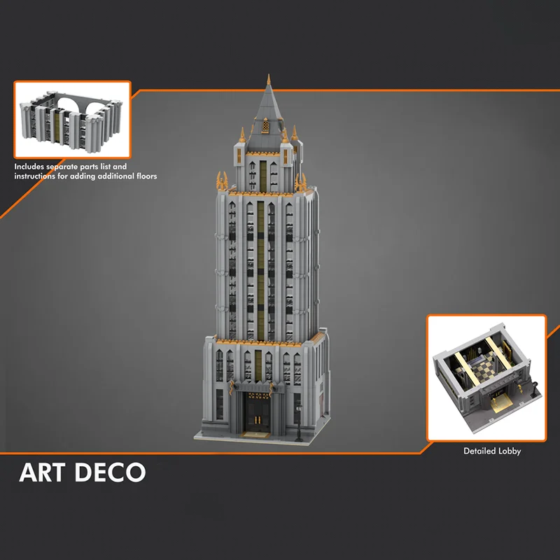 Modular City Building Model Moc Building Blocks Art skyscraper 2 Technology Brick Assembly Holiday Gifts Construction Set Toys