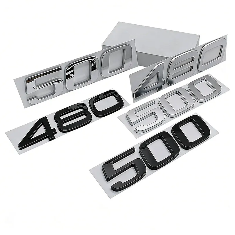 480 500 Big Digital Mark Car Stickers for Volvo Truck National Five Door Label Number Car Accessories Rear Trunk Refit Emblem