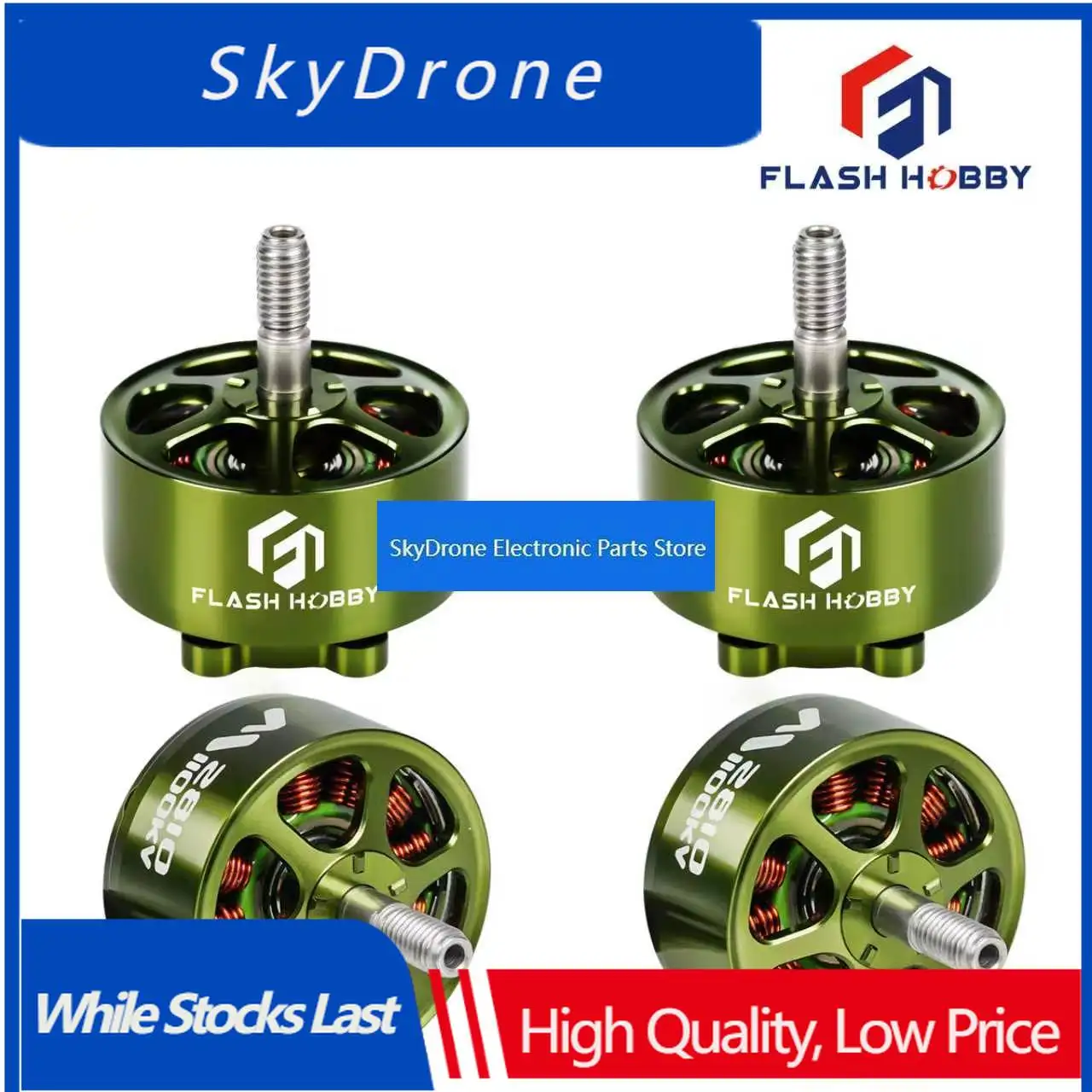 SkyDEl4PCS FLASHHOBBY 2810 M2810 1100KV Brushless Motor 3-6S For RC Model/Airplane/RC CAR/RC BOATS Parts