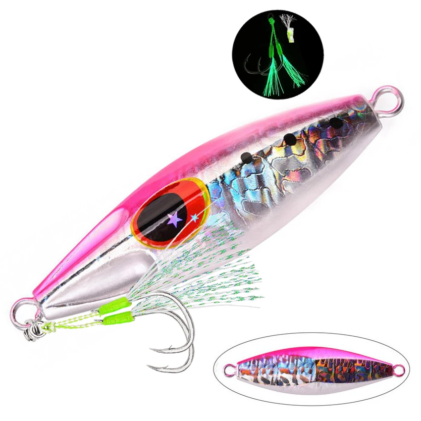 Metall-Jig-Löffelköder 30g 40g 60g 80g 100g 120g Sinkender Kunstköder für Shore Slow Jigging – Superharter Bass-Angelköder – Detail 12