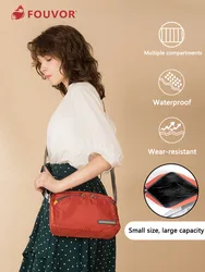 Fouvor New Fashion Nylon Small Bag for Women Simple Wild Canvas Casual Ladies Oxford Shoulder Messenger Bag Woman 2587-06