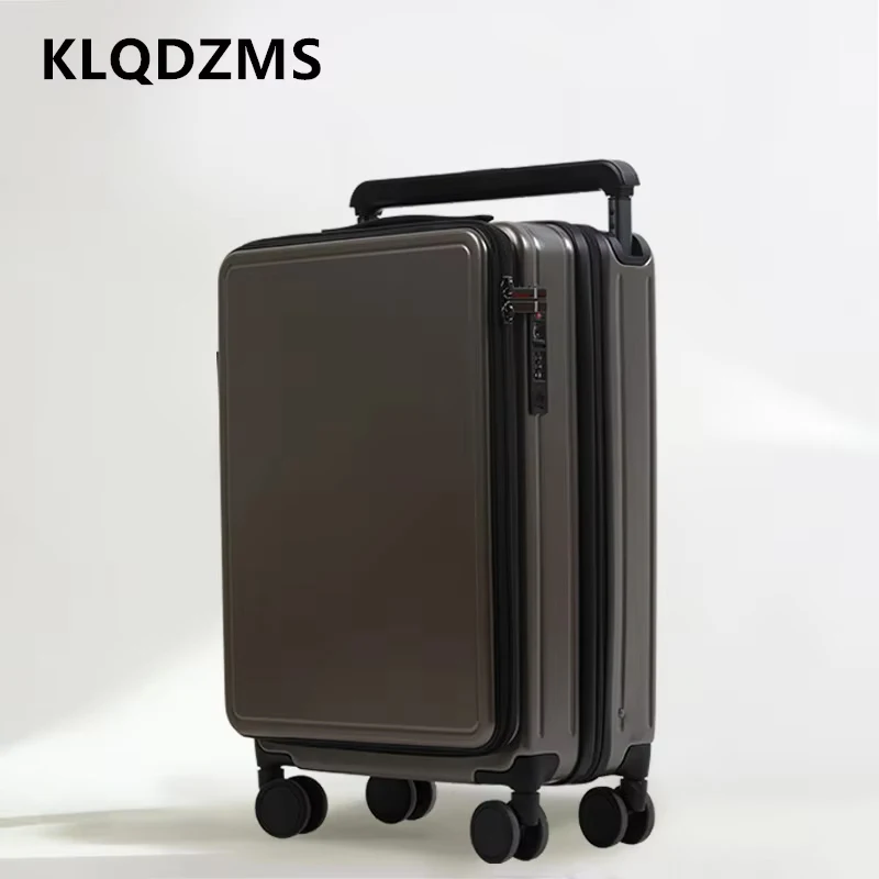 KLQDZMS 20 Inch Luggage 26" Large Capacity Trolley Case Men's ABS + PC Suitcase Women's Universal Wheel Rolling Suitcase