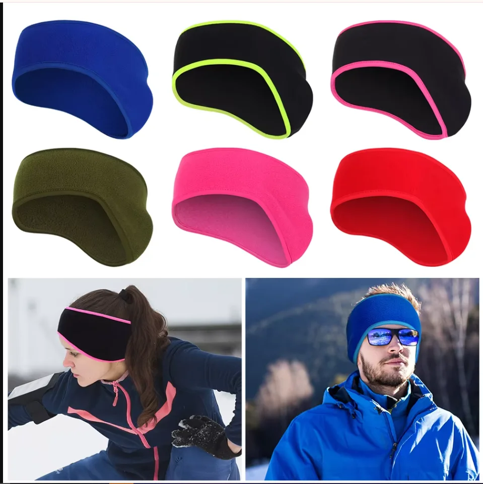 Ear Cover Ear Muff Headband Winter Sweatband Ear Warmer for Men Women Running Skiing Outdoor Sports Hair Sweat