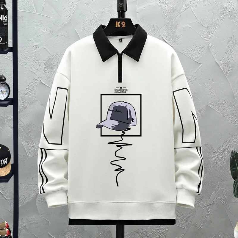 الرجال العرق قميص جديد في البلوز الربيع موضة هوديس للرجال الخريف فضفاض الرياضة بلوزة كاجوال Hombre طالب الذكور الشباب