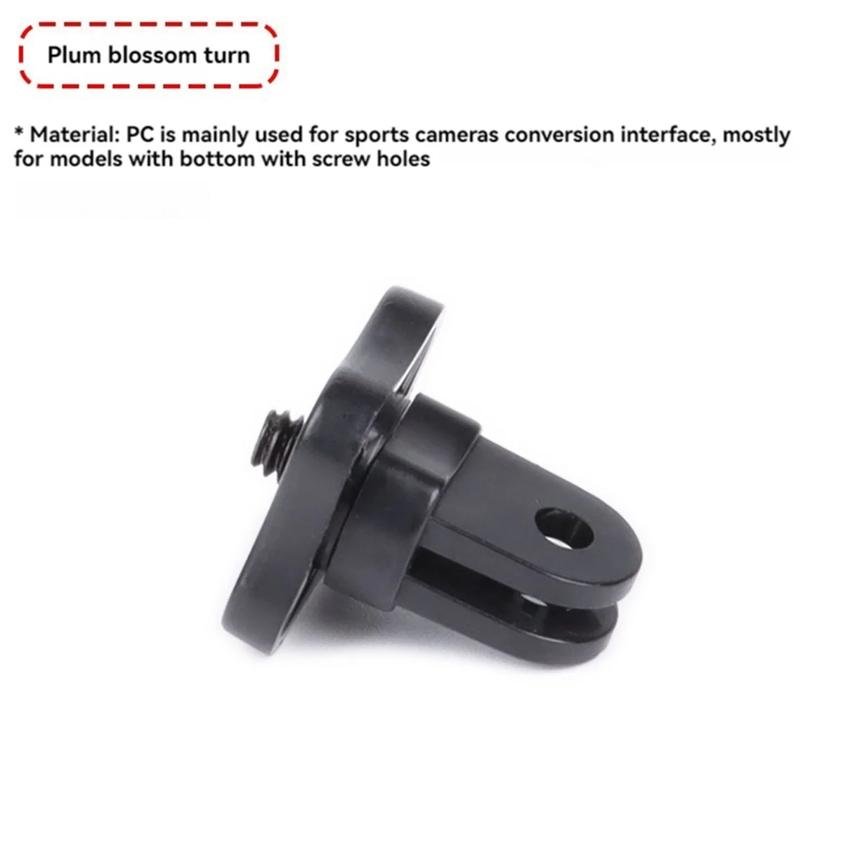 Accessories Kit for Action Camera Accessory Adapter Fixing Bracket Extension Rod for Action3-AB01