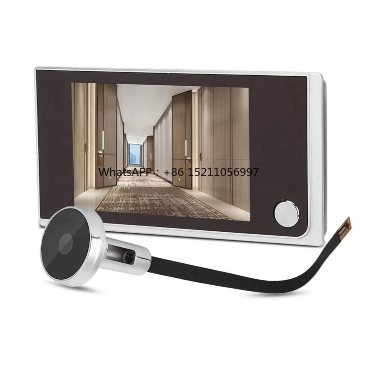 

digital electronic door viewer wide angle peephole door eye viewer Simple Design 180 days battery standby 3.5 inch