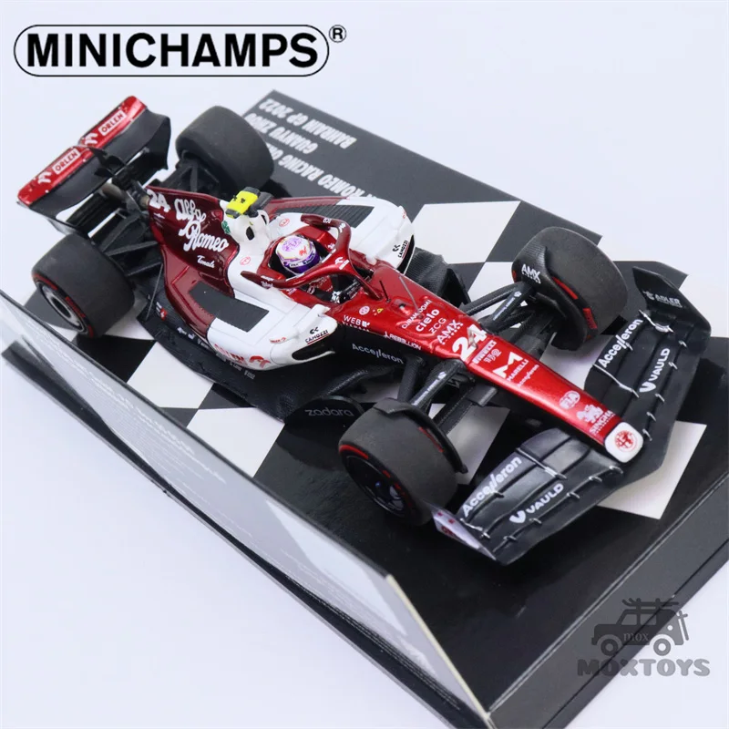 

MINICHAMPS 1:43 2022 F1 ALFA ROMEO TEAM ORLEN C42 #24 ZHOU BAHRAIN GP Resin Model Car