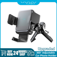 Vyvylabs 360° Adjustable Phone Holder for Car Air Vent Car Phone Bracket 15W Fast Charging Universal Phone Mount for iPhone