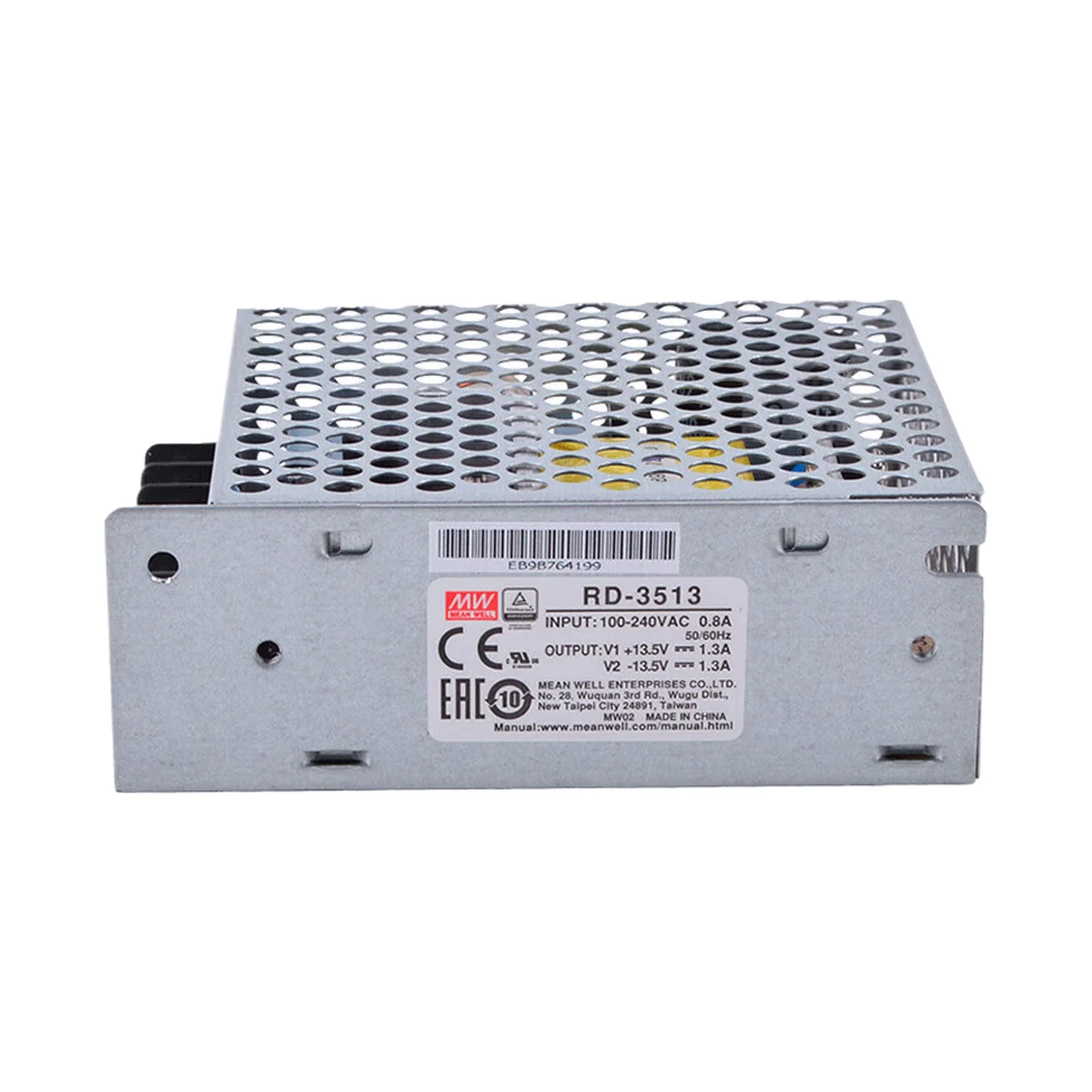 

RD-3513 35W Dual Output Switching Power Supply ±13.5V/1.3A, High Reliability for Industrial Control, Instrumentation