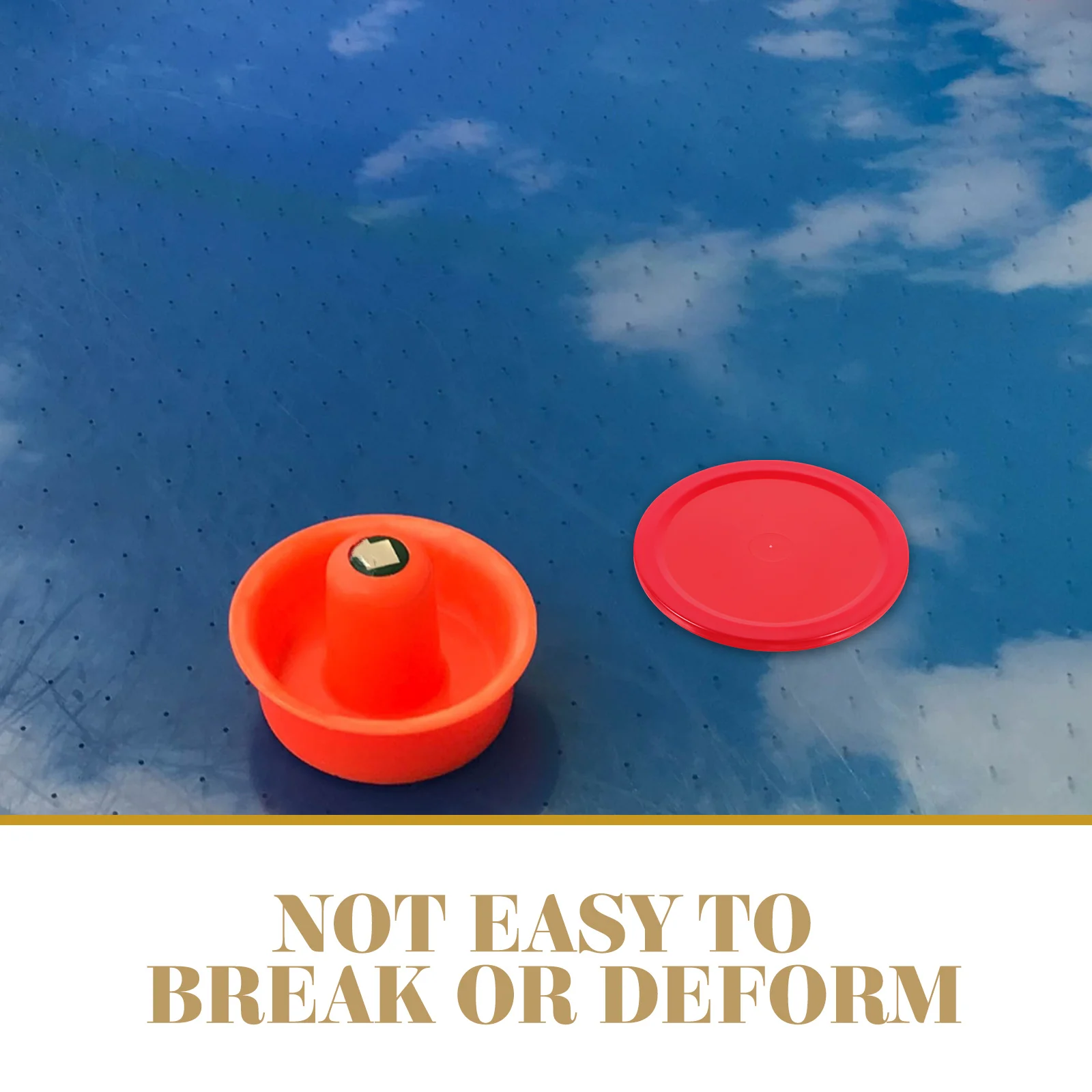 

5pcs Air Pucks Plastic Replacement Parts Smooth Surface Colorful Design For Indoor Table Accessories Carnival Party