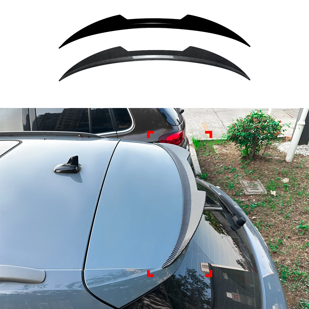 

For Audi Q3 F3 SUV 2019 2020 2021 2022 2023 2024 2025 Car Rear Roof Trunk Spoiler Rear Wing Lip Trim Sticker Styling Body Kit