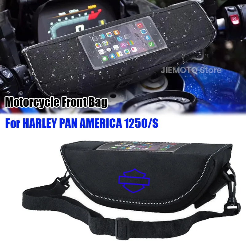 

Мотоциклетная сумка на руль для HARLEY PAN AMERICA 1250 S PA 1250S PA1250 2020-2024, аксессуары, портативные водонепроницаемые сумки для телефона