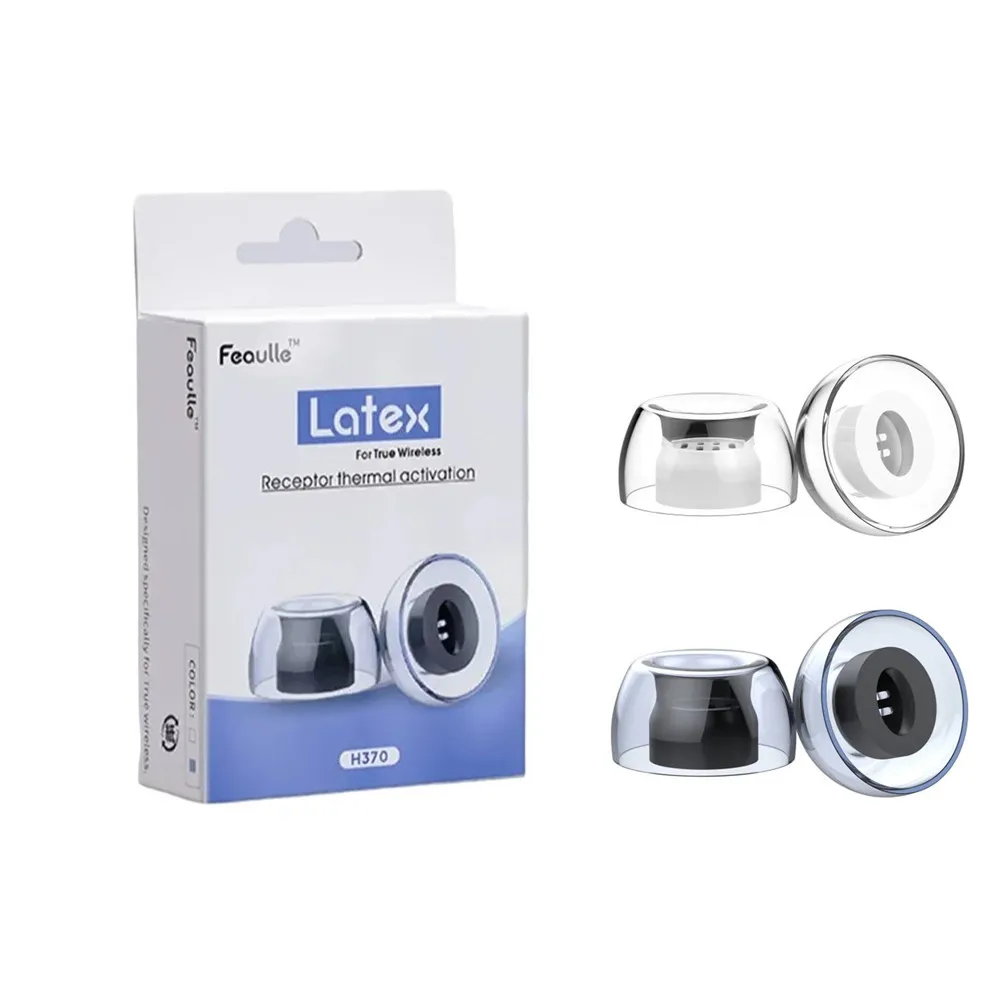 Latex H370 TWS Eartips Cover Ear Cap Tips for Samsung Budspro Huawei Freebuds4i Oppo Encox Redmi Buds 4 Pro Headset Earmuffs