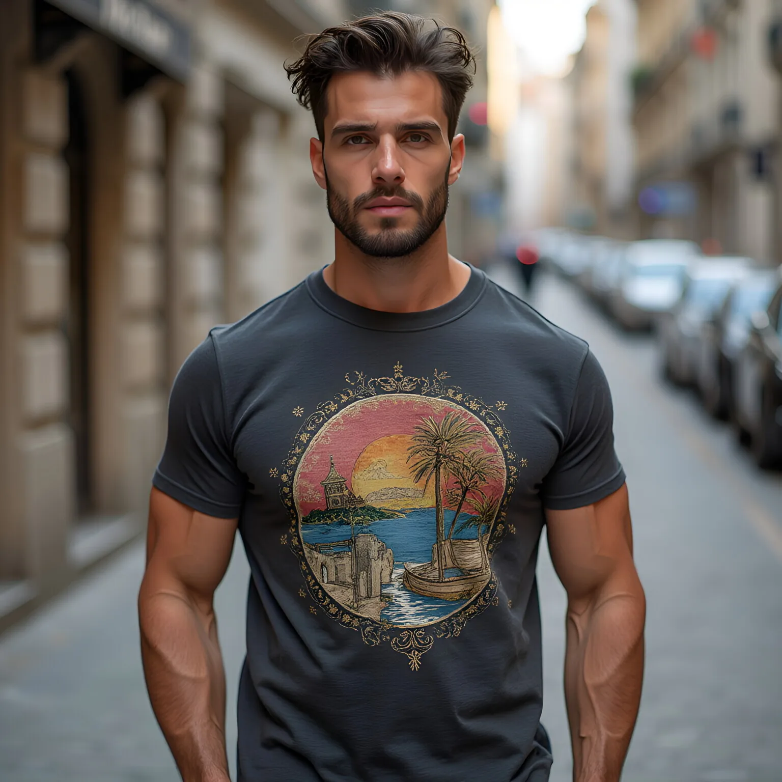 

Summer Men's and Women's Fashion Loose Short-sleeved T-shirt Pure Cotton Comfortable Black Fitness Men's American T-shirt 692