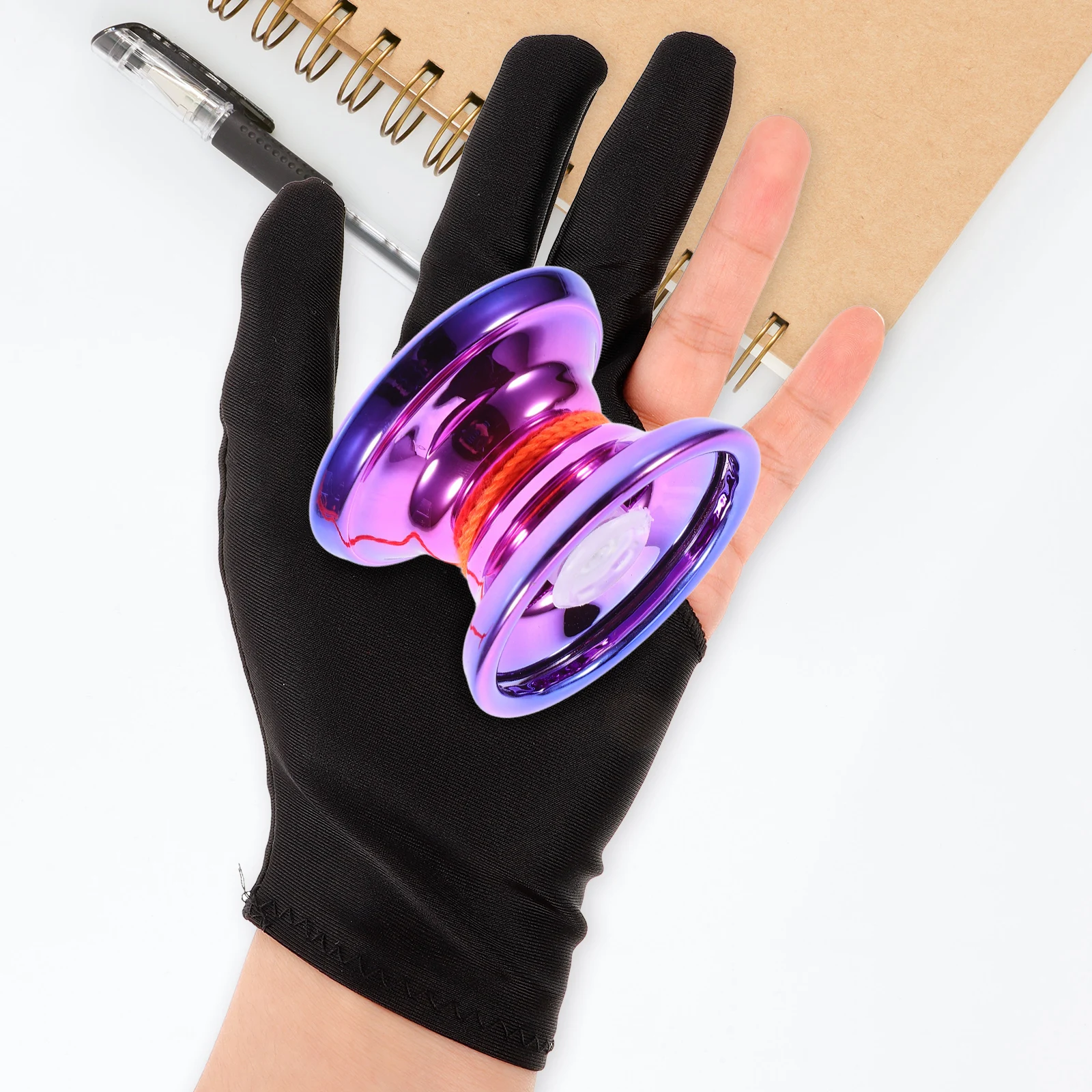 8pcs Yo-yo Gloves Breathable Elastic Snooker Billiards Accessories Glove Elastane Antislip Comfortable Suitable Sweaty Hands