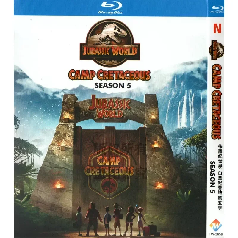 American Action Science Fiction Cartoon Jurassic World Cretaceous Camp Season 5 High Definition BD Blu Ray 1 Disc