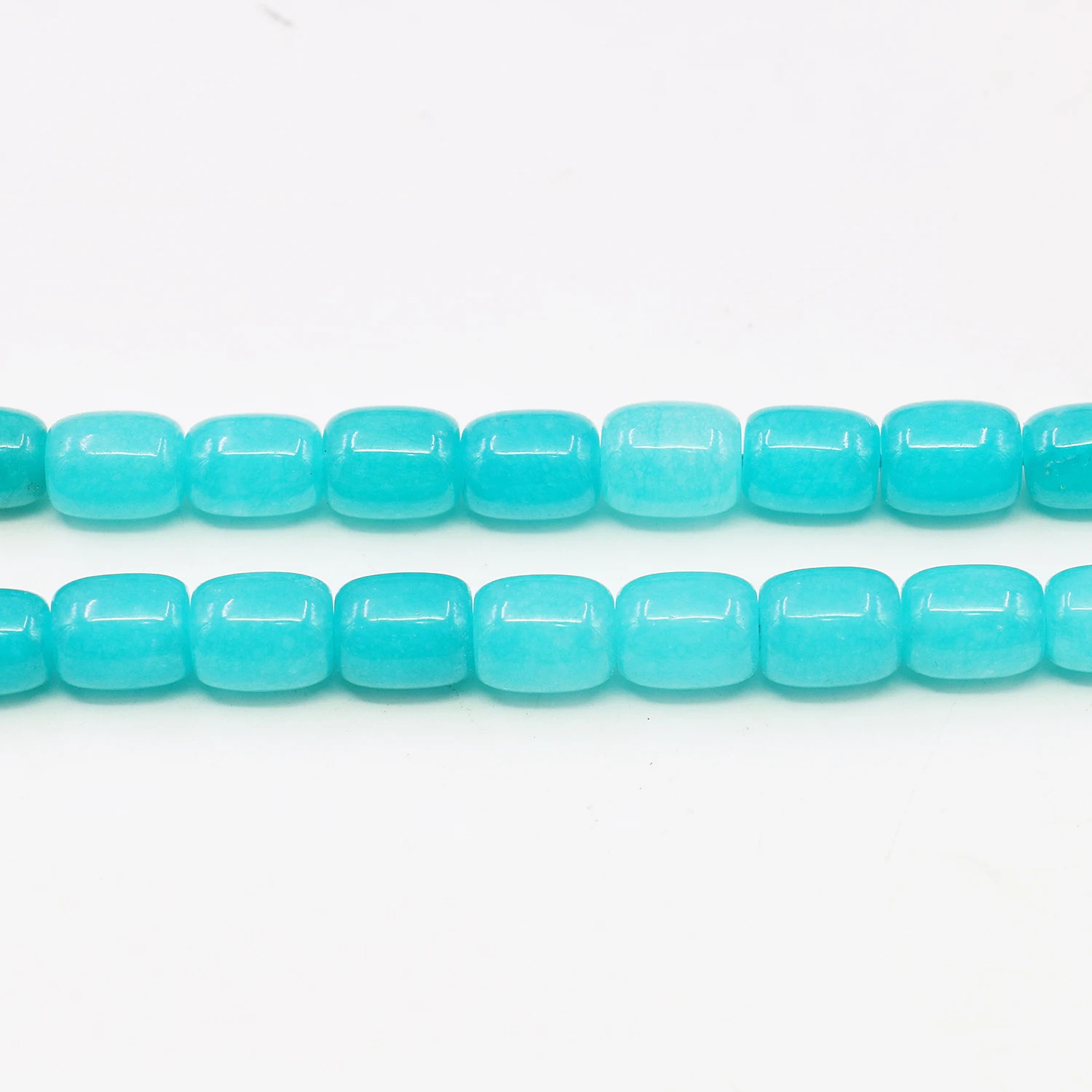 9x11mm Natural Stone Jewelry Beads Blue Chalcedony Bucket Shaped Loose Stone Jasper Jade DIY Women/men Jewelry Making Supplies