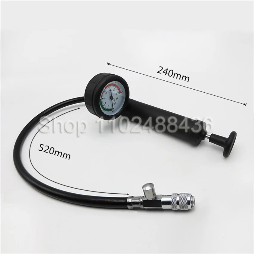 Water Tank Leak Detector Shockproof Dial Car Pressure Gauge Tester Cooling System Tester Radiator Pressure Pump