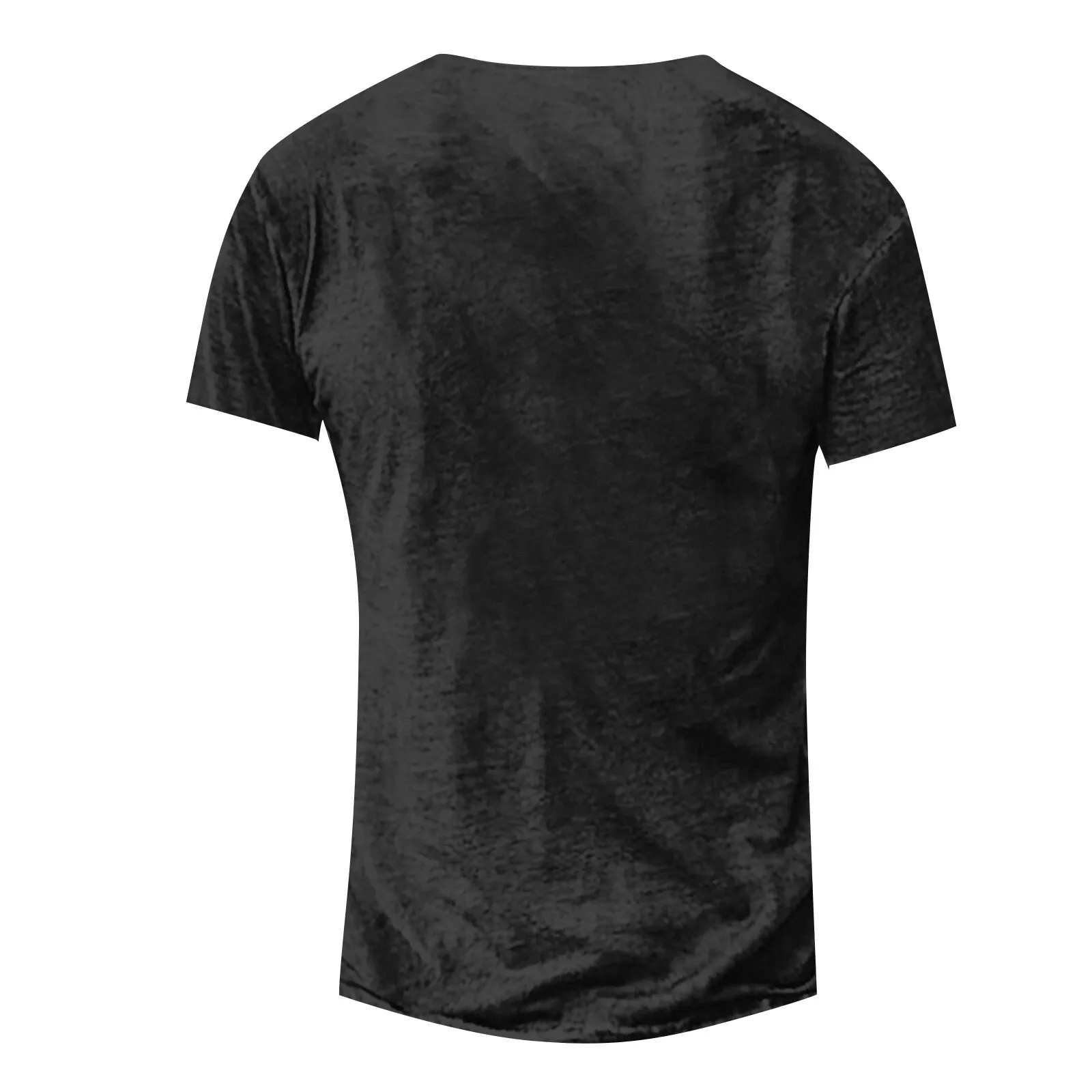 Men Henley Collar T Shirt V-Neck Short Sleeve Tops Breathable Tee Shirt Solid Color Men\'s Clothing Summer Casual Tank Top Tee