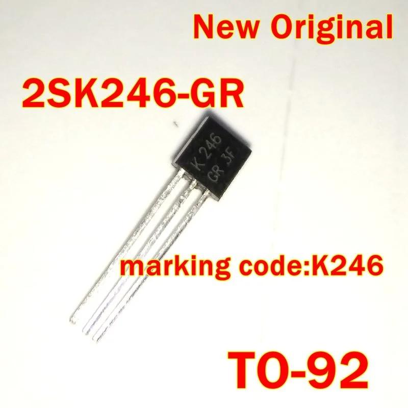 10Pcs to 500Pcs 2Sk246-Gr To-92 New Original Marking Code:K246 Small Signal Field-Effect Transistor