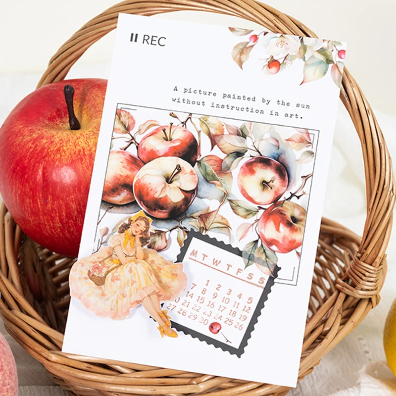 Mr. Paper 6Style 10Pcs/bag Fruitful Garden Theme Sticker Pack DIY Handbook Scrapbook Photo Frame Journal Phone Case