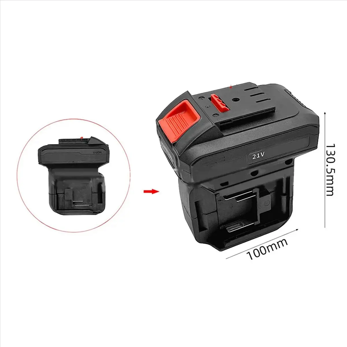

2 in 1 Battery Adapter Converter 1 to 2 Battery Converter for Dayi to Makita Battery Converter Power Tool