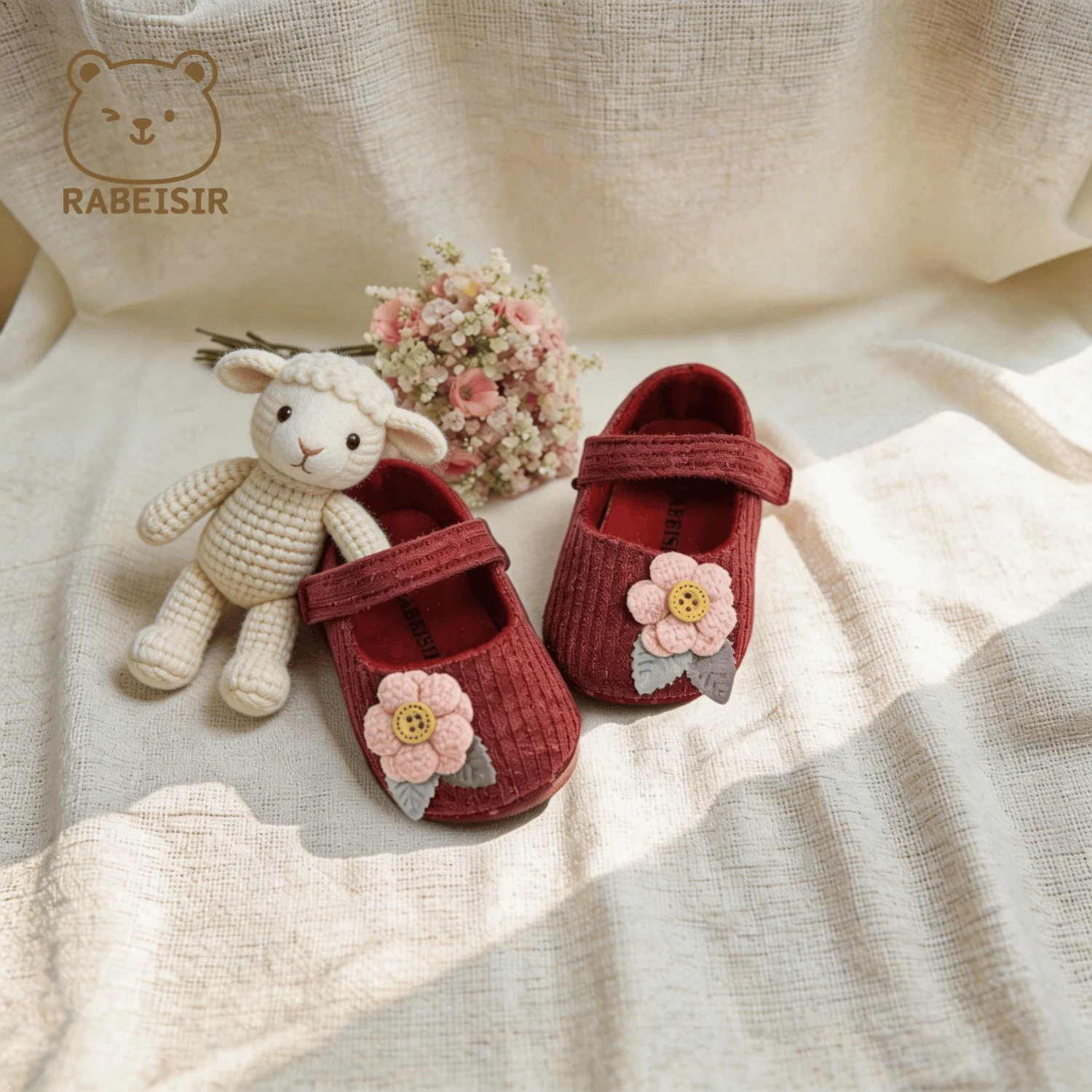 Baby-Stufen-Schuhe für Babys, erstes Paar Kleinkind-Schuhe, Babyschuhe, atmungsaktiv, rutschfest, modische Mädchen-Schuhe im Prinzessinnen-Stil – Detail 15