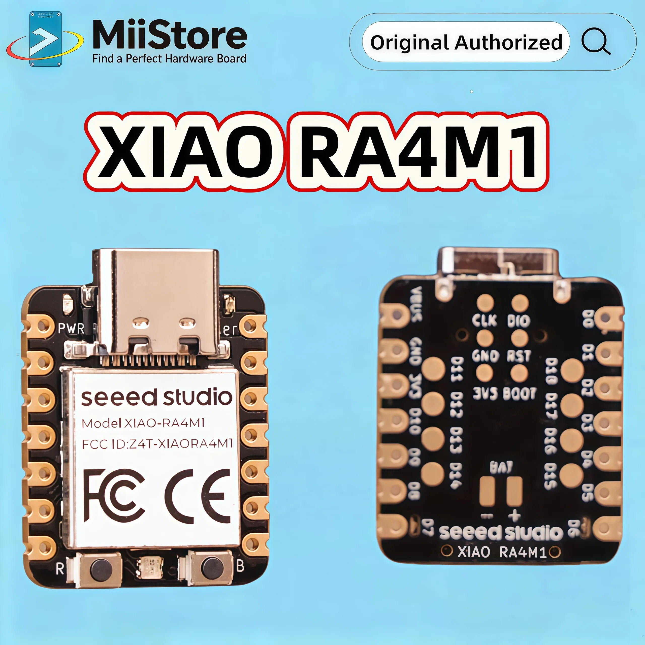 

Seeed XIAO RA4M1 With Arduino IDE-Ready, 19 GPIOs, RGB LED, CAN BUS, USB 2.0
