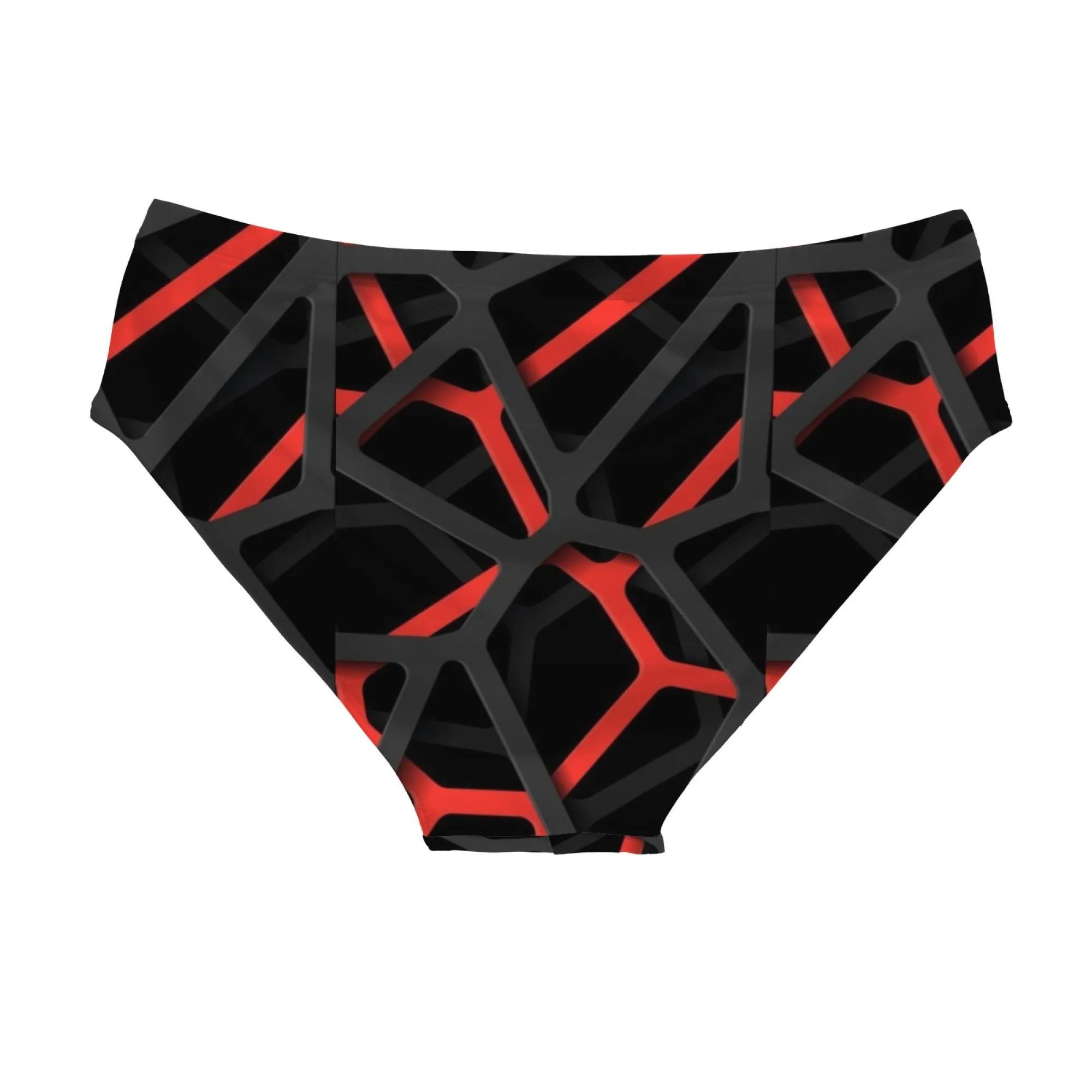 Geometric Frame Swim Trunks Slim Fit Durable Drawstring Men's Triangle Swim Trunks Water Parks Islands Sunbathing Vacation Gifts