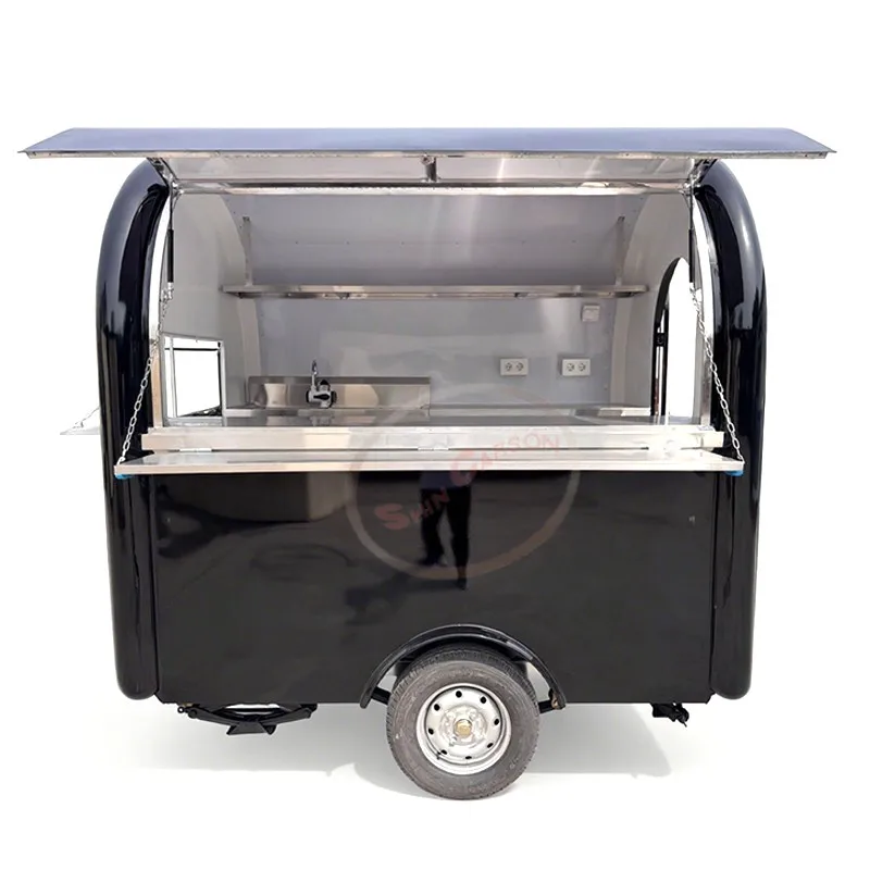 

Small Food Trailer Cart for Snack Business Ice Cream Or Coffee Food Truck Mobile Kitchen for Business Use