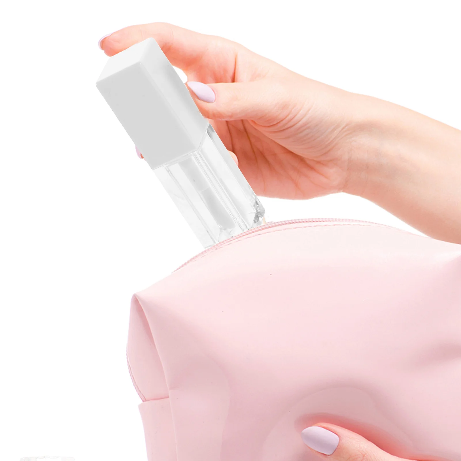 12개입 립밤 튜브 리필 가능 투명 빈 소형 립글로스 용기 DIY 컬러 홀더 여행용 휴대용 화장품 보관