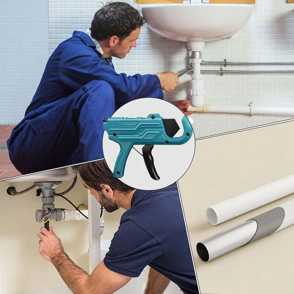 Heavy-Duty PP-R Pipe Cutting Tool Ergonomic Handle Wear Resist PE pipe cutting Quick Cutting Deburring Tool Ratchet Pipe Cutter