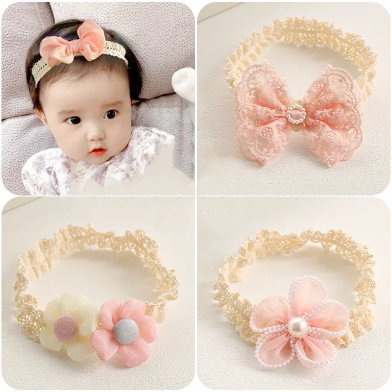 Baby Girls Headband Cute Baby Elastic Hair Band Newborn Head Flower Toddler Headwear Headwraps Kids Boys Girls Hair Accessories