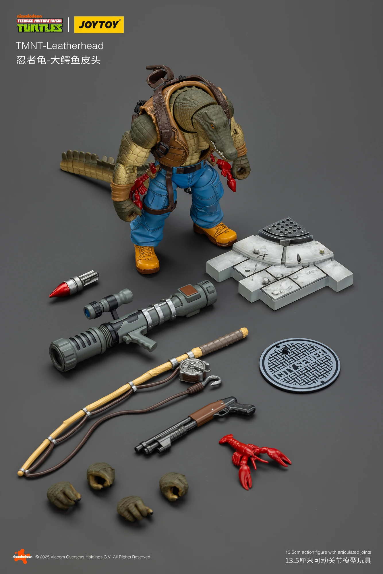 New Joytoy 1/18 Teenage Mutant Ninja Turtles Action Figure Tmnt Metalhead Figures Tmnt Leatherhead Statue Decoration Desk Toys