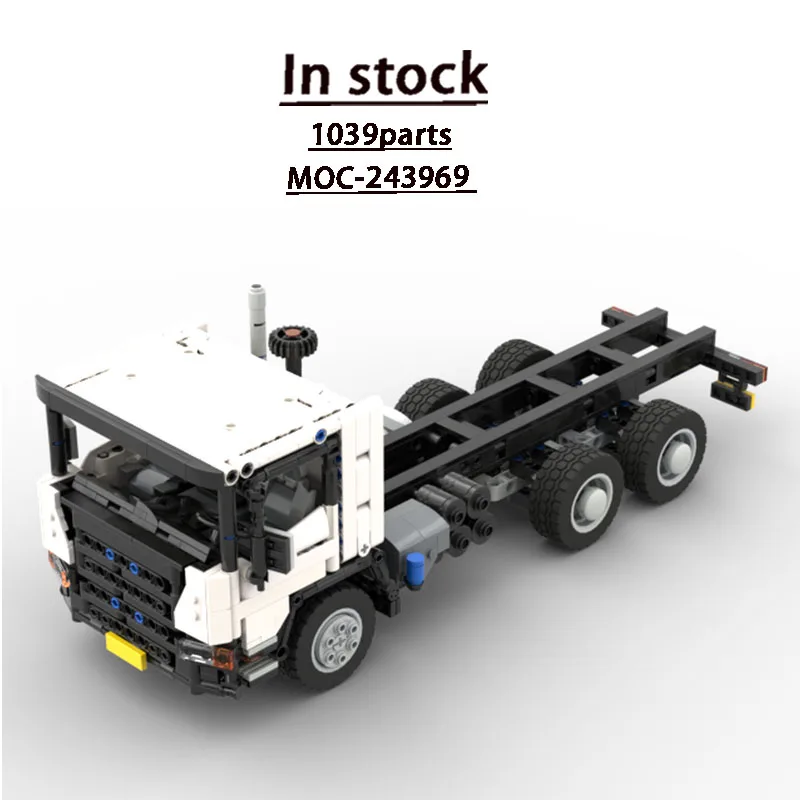 

MOC-243969 Новая классическая модель самосвала с плоским кузовом, конструктор из 1039 деталей, подарок на день рождения для мальчиков и детей