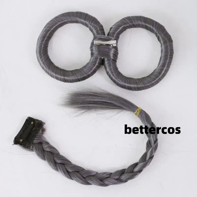 Penyanyi Wanita Lucu Panjang Pendek Rambut Abu-abu Luo Tianyi Cosplay Wig GF;54SV,G;89