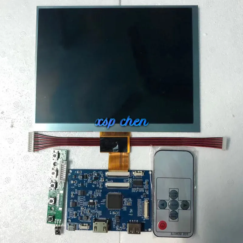 8 Inci Lcd Layar HJ080IA-01E HE080IA-01D HE080IA-01F 1024*768 IPS Hd LCD Display + HDMI/VGA/AV/USB Driver Control Board