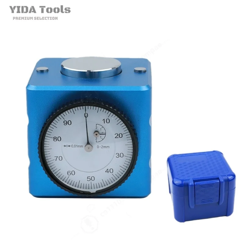 High Precision Z Axis Tool Setter 0-2mm 0.01mm Dial Indicator Magnetic CNC Tool Length Measuring Gauge