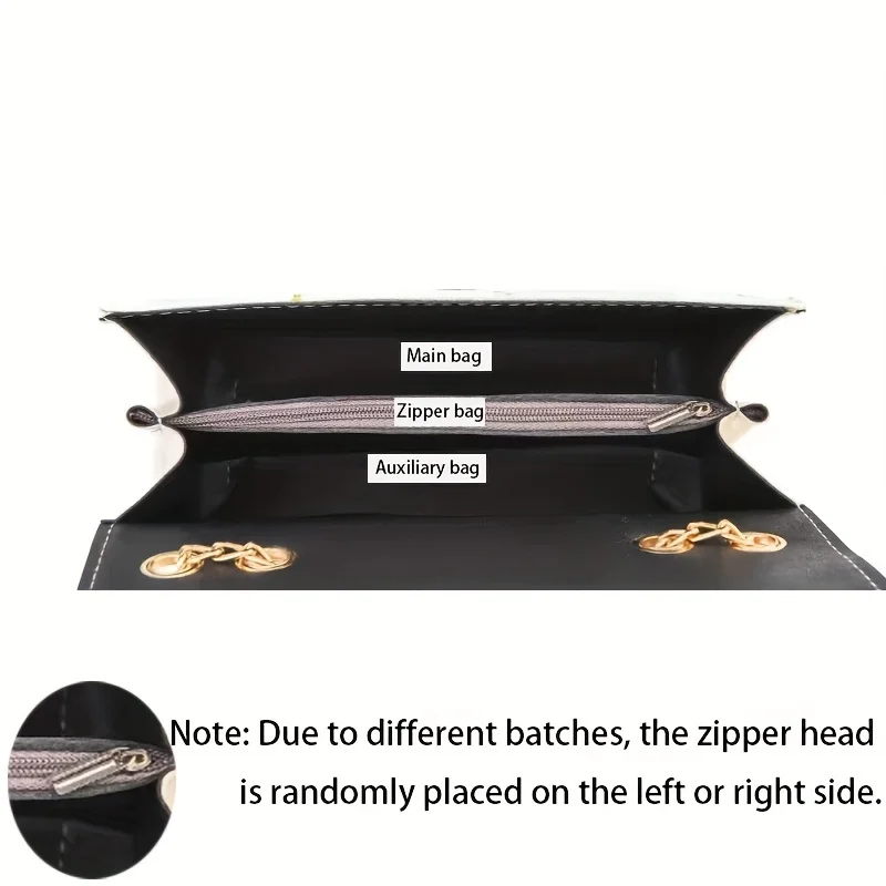 Star Sequins Crossbody Clutch Bag Lady Sweet Fashion Chain Shoulder Bag Women Heart & Bow Decor Square Purse