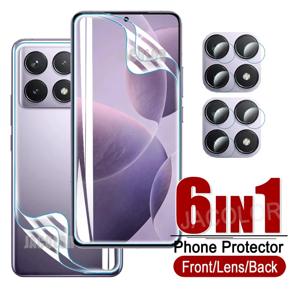 6in1 Safety Hydrogel Film For Xiaomi Redmi K70 Pro Camera Lens For Redmi K70 Gel Screen Protetor Xiomi Xiaomy Redmy K 70 70Pro