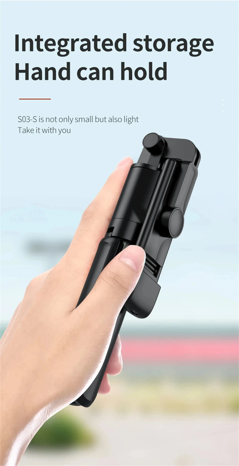 3In1 Bluetooth Wireless Selfie Tripod With Fill Light Shutter Remote Control Portable Foldable Monopod For I Smart_voghion.com