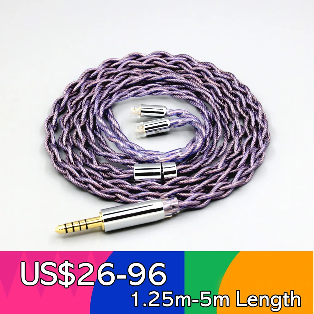 

Type2 1.8mm 140 cores litz 7N OCC Headphone Earphone Cable For Sennheiser IE8 IE8i IE80 IE80s Metal Pin LN007866