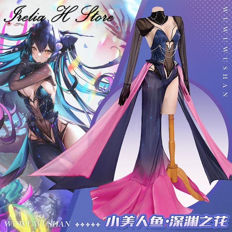 Irelia H NIKKE 인어 공주 코스프레 의상 여성용 섹시 란제리 뜨거운 성인 할로윈