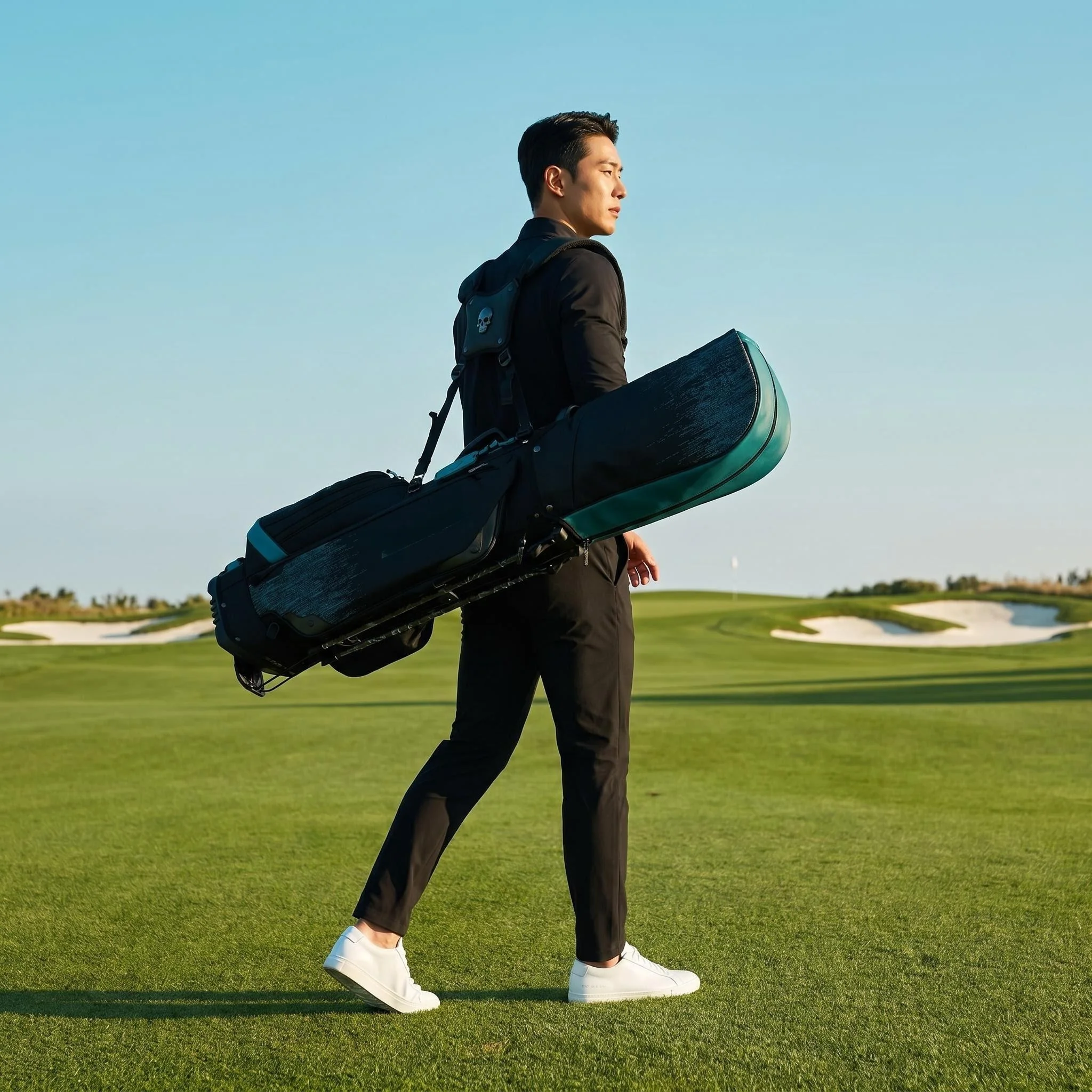 Borsa da golf AmazingKri, borsa da golf con supporto, borsa porta palline